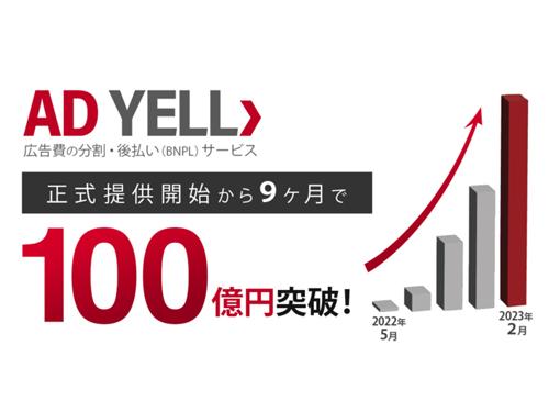 広告費総額が100億円を突破